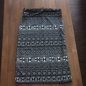 Tribal pencil skirt